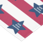 God zegene Amerika rood wit en blauw Tafelkleed (Gekanteld)