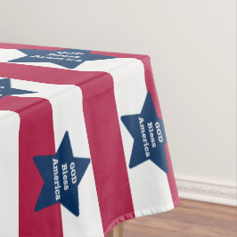 God zegene Amerika rood wit en blauw Tafelkleed