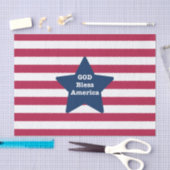 God zegene Amerika rood wit en blauw Tissuepapier (Craft)
