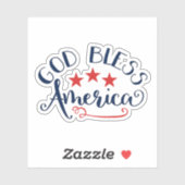 God zegene Amerika Sticker (Vel)