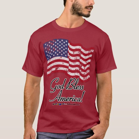 God zegene Amerika! T-shirt (Voorkant)