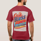 God zegene Amerika T-shirt (Achterkant)