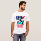  God zegene Amerika T-shirt (Voorkant volledig)