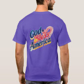 God zegene Amerika T-shirt (Achterkant)