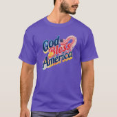 God zegene Amerika T-shirt (Voorkant)