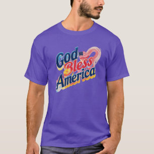 God zegene Amerika T-shirt
