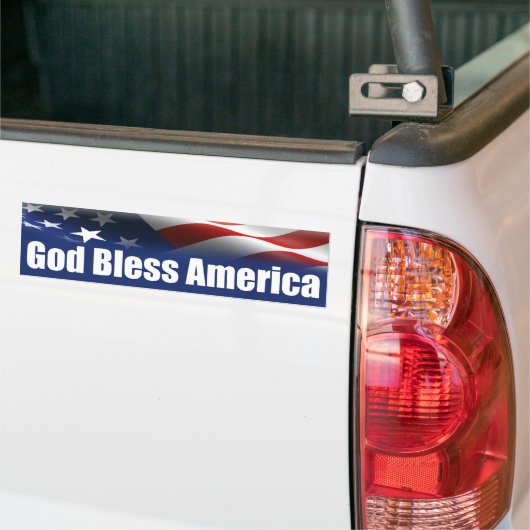 God zegene Amerika - Verenigde Staten Bumpersticker (Op Truck)