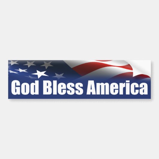 God zegene Amerika - Verenigde Staten Bumpersticker (Voorkant)