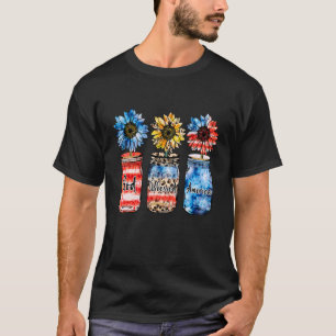 God zegene Amerika Verenigde Staten vlagpatriottis T-shirt