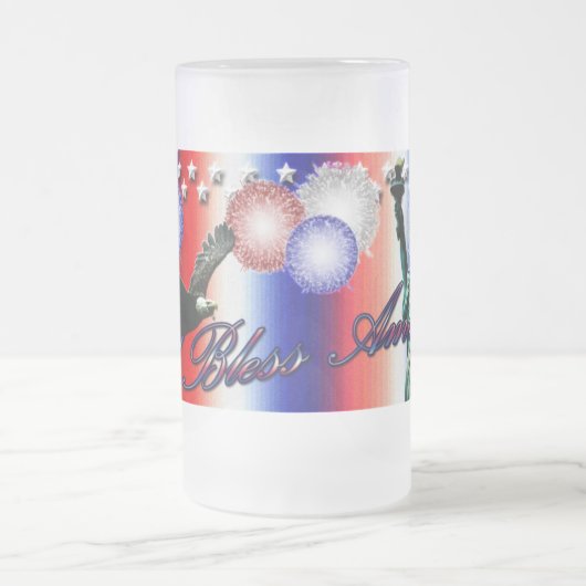 God zegene Amerika Vierde juli Mok (Center)