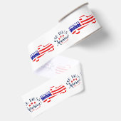 God zegene Amerika vrachtwagen Grosgrain Lint (Achterkant)