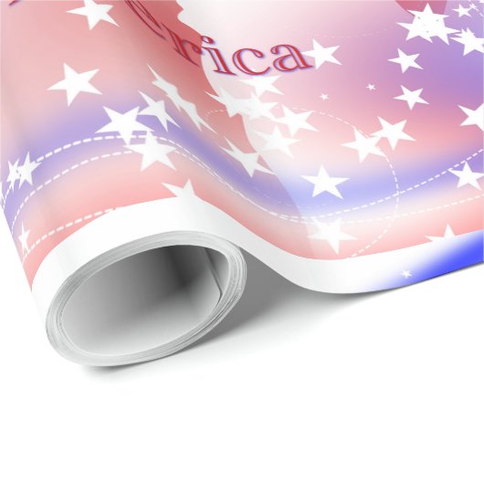 God zegene Amerikaanse vrijheid Cadeaupapier (Rol Hoek)