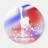 God zegene Amerikaanse vrijheid Magneet (Voorkant)