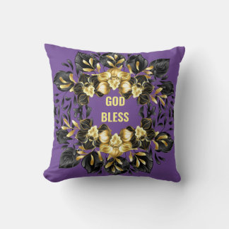 God zegene bloemencirkel Sierkussen