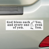 God zegene bumpersticker (Op auto)