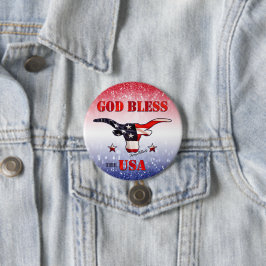 God zegene de Amerikaanse Button