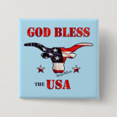 God zegene de Amerikaanse Button (Voorkant)