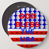 God zegene de Amerikaanse Buttonnen met rugdekking Ronde Button 6,0 Cm (Voorkant /achterkant)