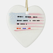 God zegene de Amerikaanse morse Code Xmas Ornament (Rechts)