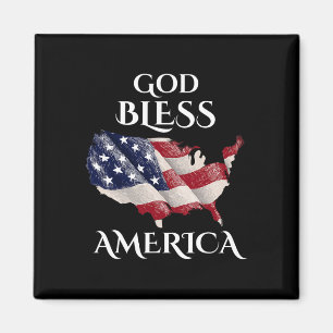 God zegene de Amerikaanse Onafhankelijkheidsdag Ve Magneet
