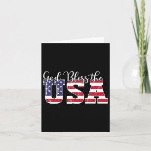 God zegene de amerikaanse vlagpatriottische vierin kaart