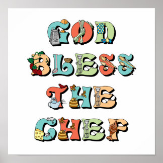 God zegene de Chef Poster