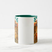 God zegene de Freaks 2 Tweekleurige Koffiemok (Center)