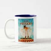 God zegene de Freaks Tweekleurige Koffiemok (Links)