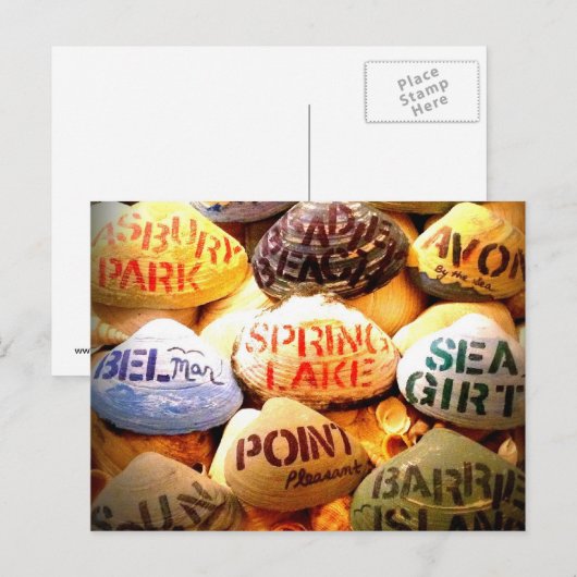 God zegene de Jersey Shore. Briefkaart (Voorkant / Achterkant)