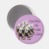 God zegene de kleine zussen magneet (Voorkant / Achterkant)