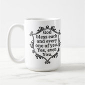God zegene de koffie-Mok Koffiemok (Links)