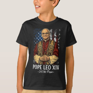 God zegene de nieuwe paus Leo XIV Katholieke Kerk T-shirt