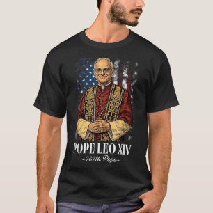 God zegene de nieuwe paus Leo XIV Katholieke Kerk T-shirt