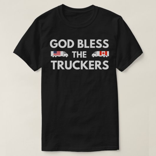 God zegene de truckers t-shirt (Design voorkant)