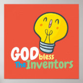 God zegene de uitvinders Poster (Voorkant)
