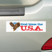 God zegene de Verenigde Staten Bumpersticker (Op auto)