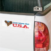 God zegene de Verenigde Staten Bumpersticker (Op Truck)