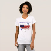 God zegene de Verenigde Staten T-shirt (Voorkant volledig)