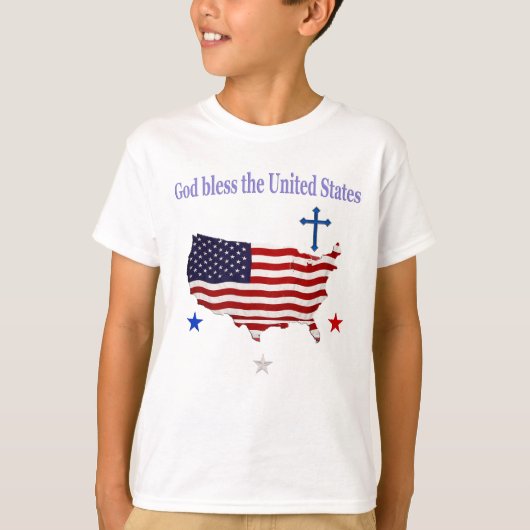 God zegene de Verenigde Staten T-shirt (Voorkant)