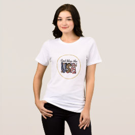 God zegene de Verenigde Staten Tri-Blend Shirt