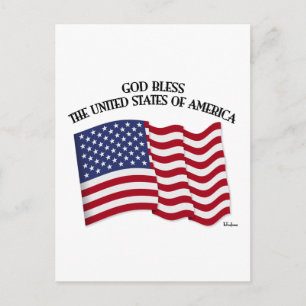 GOD ZEGENE DE VERENIGDE STATEN VAN AMERIKA Amerika Briefkaart