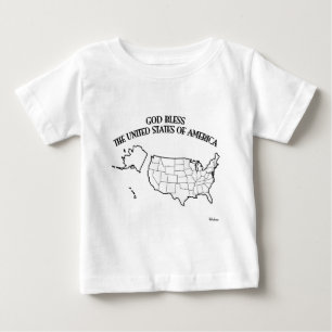 GOD ZEGENE DE VERENIGDE STATEN VAN AMERIKA omtrek