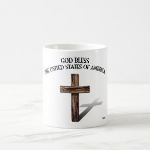 GOD ZEGENE DE VERENIGDE STATEN VAN AMERIKA ruwe kr Koffiemok