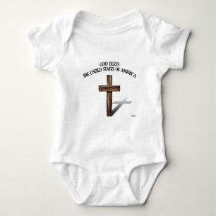 GOD ZEGENE DE VERENIGDE STATEN VAN AMERIKA ruwe kr Romper