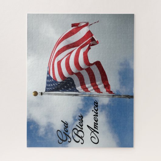 God zegene de Verenigde Staten - Vertegenwoordig! Legpuzzel (Verticaal)