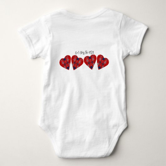 God zegene de VS Bandana Hearts Design Romper (Achterkant)