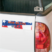 "GOD ZEGENE DE VS." Bumpersticker (Op Truck)