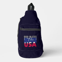 God zegene de VS Print Cut Sew Bag Sling Bag