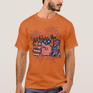 God zegene de VS , vuurwerk 4 juli kostuum t T-shirt