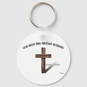 GOD ZEGENE DEZE MILITAIRE ECHTGENOOT met robuuste Sleutelhanger